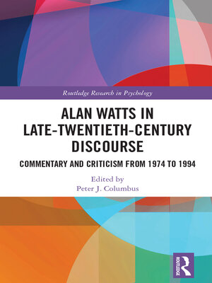 cover image of Alan Watts in Late-Twentieth-Century Discourse